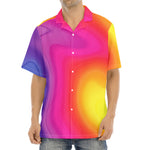 Rainbow Flow Print Aloha Shirt