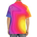 Rainbow Flow Print Aloha Shirt