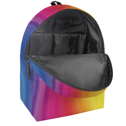 Rainbow Flow Print Backpack