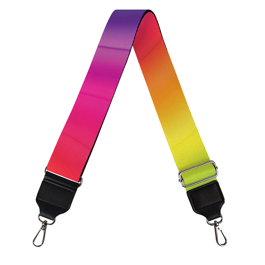 Rainbow Flow Print Bag Strap