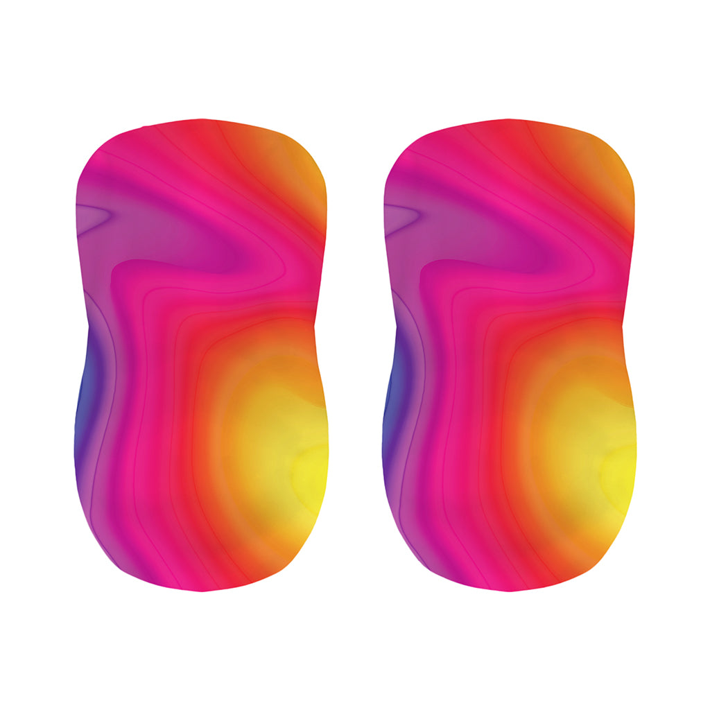 Rainbow Flow Print Bar Stool Covers
