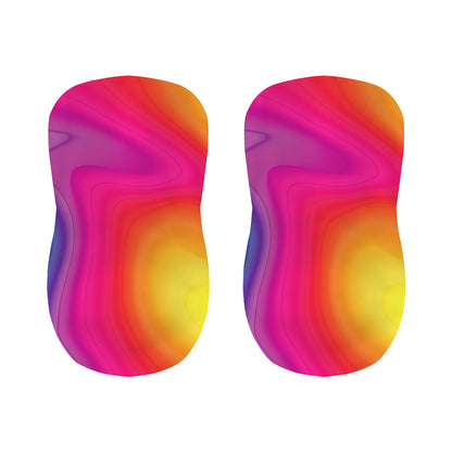 Rainbow Flow Print Bar Stool Covers