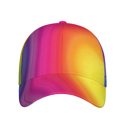 Rainbow Flow Print Baseball Cap