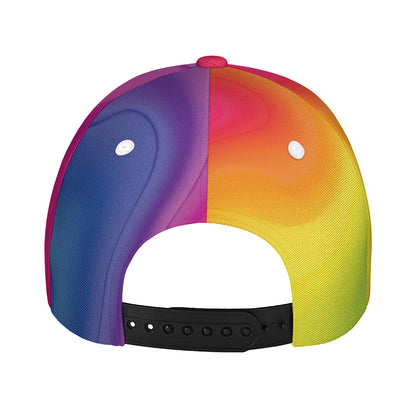 Rainbow Flow Print Baseball Cap