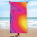 Rainbow Flow Print Beach Towel