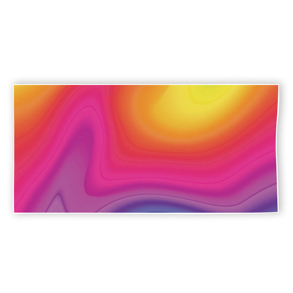 Rainbow Flow Print Beach Towel