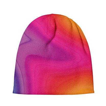 Rainbow Flow Print Beanie