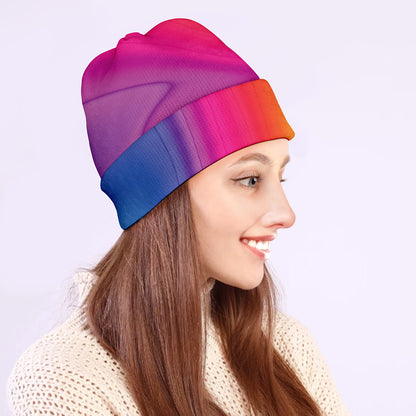 Rainbow Flow Print Beanie