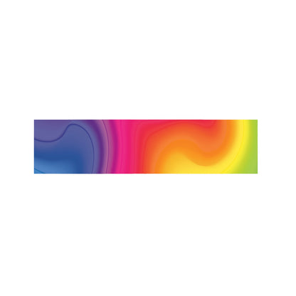 Rainbow Flow Print Bed Runner