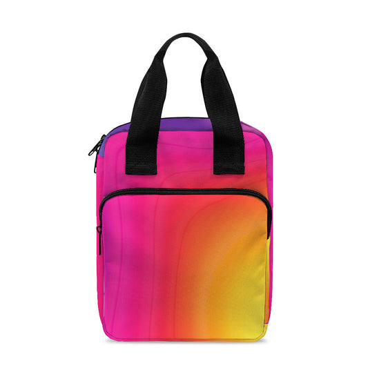Rainbow Flow Print Bible Tote Bag