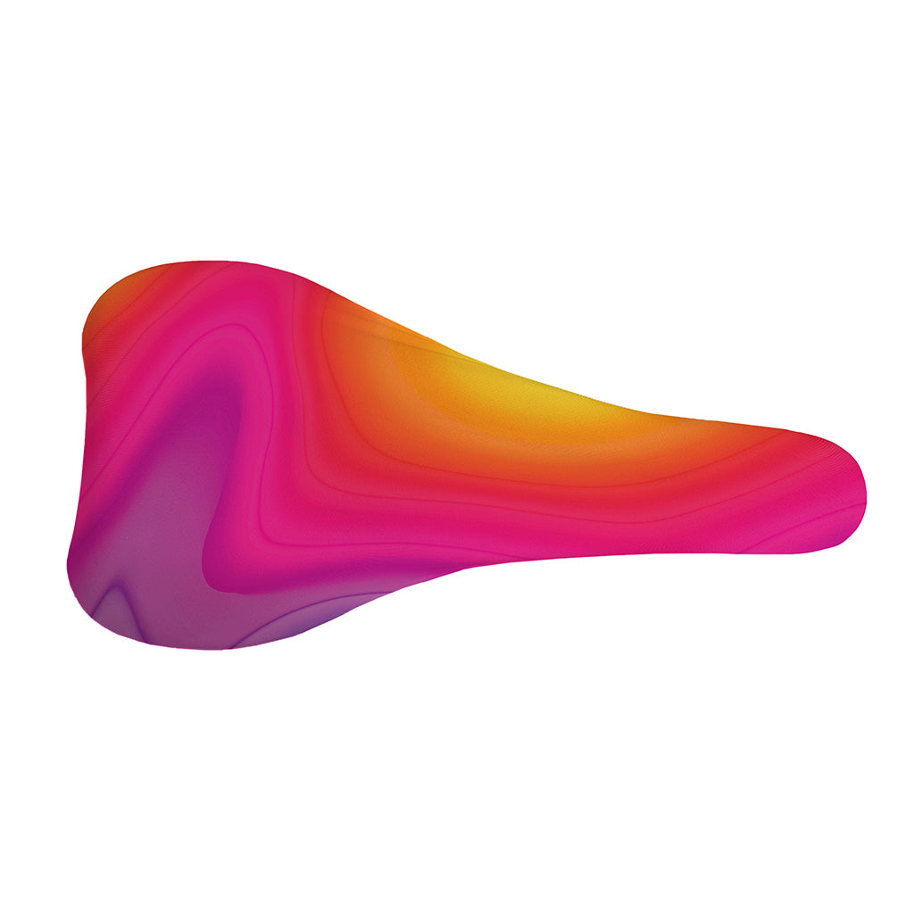 Rainbow Flow Print Bicycle Seat Cover