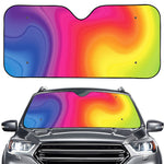 Rainbow Flow Print Car Windshield Sun Shade