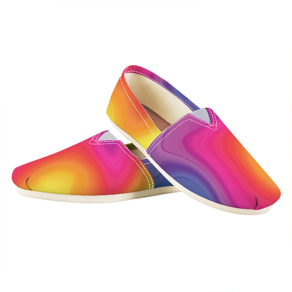 Rainbow Flow Print Casual Shoes