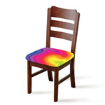 Rainbow Flow Print Chair Cushion Cover