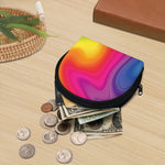 Rainbow Flow Print Coin Purse