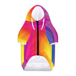 Rainbow Flow Print Dog Zip Up Hoodie
