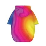 Rainbow Flow Print Dog Zip Up Hoodie