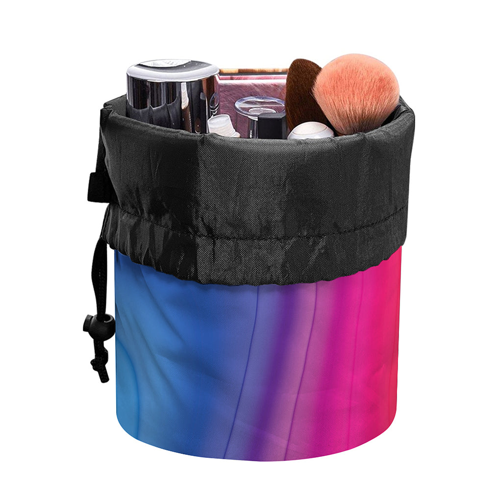 Rainbow Flow Print Drawstring Makeup Bag