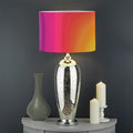 Rainbow Flow Print Drum Lamp Shade