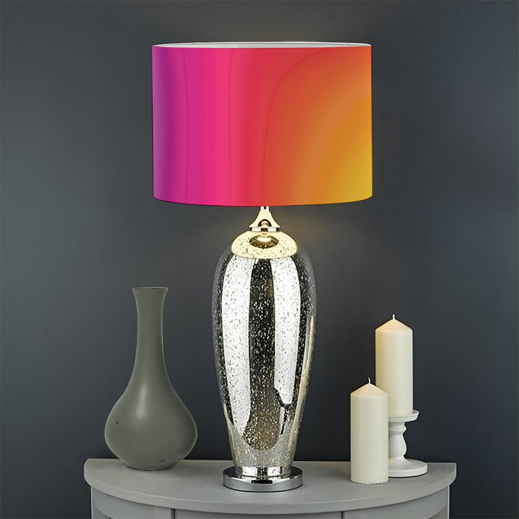 Rainbow Flow Print Drum Lamp Shade