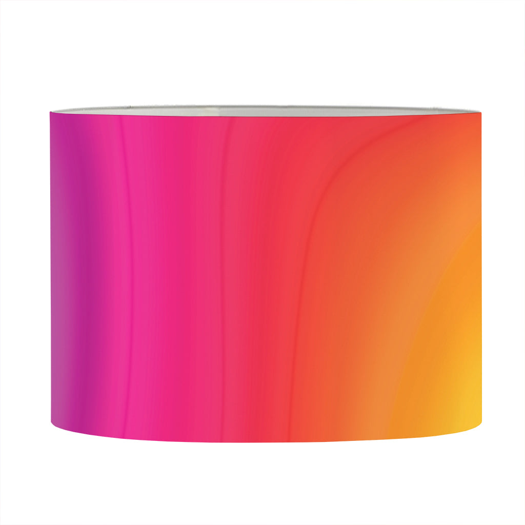 Rainbow Flow Print Drum Lamp Shade