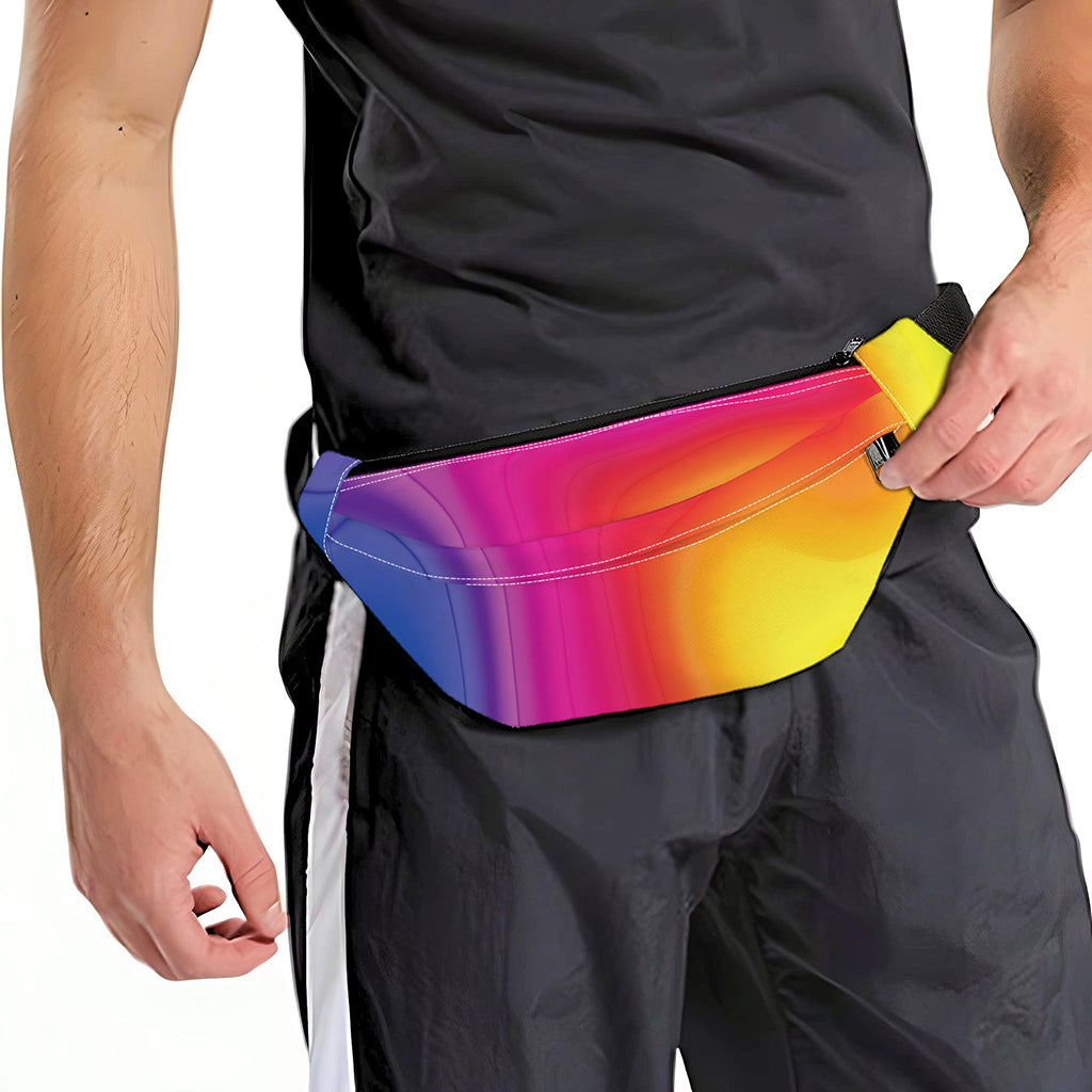 Rainbow Flow Print Fanny Pack
