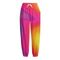 Rainbow Flow Print Fleece Lined Knit Pants