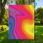 Rainbow Flow Print Garden Flag