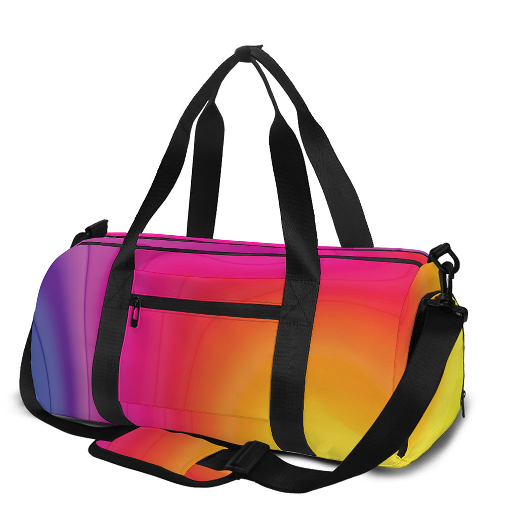 Rainbow Flow Print Gym Bag
