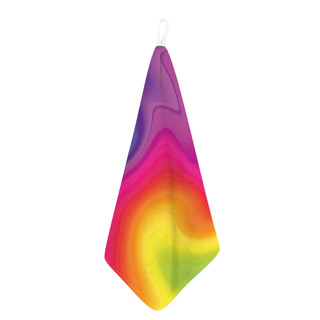 Rainbow Flow Print Hand Towel