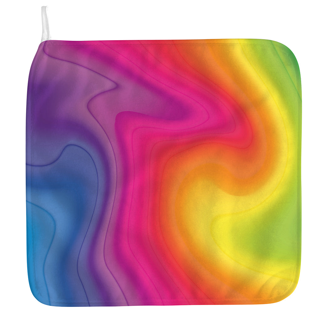 Rainbow Flow Print Hand Towel