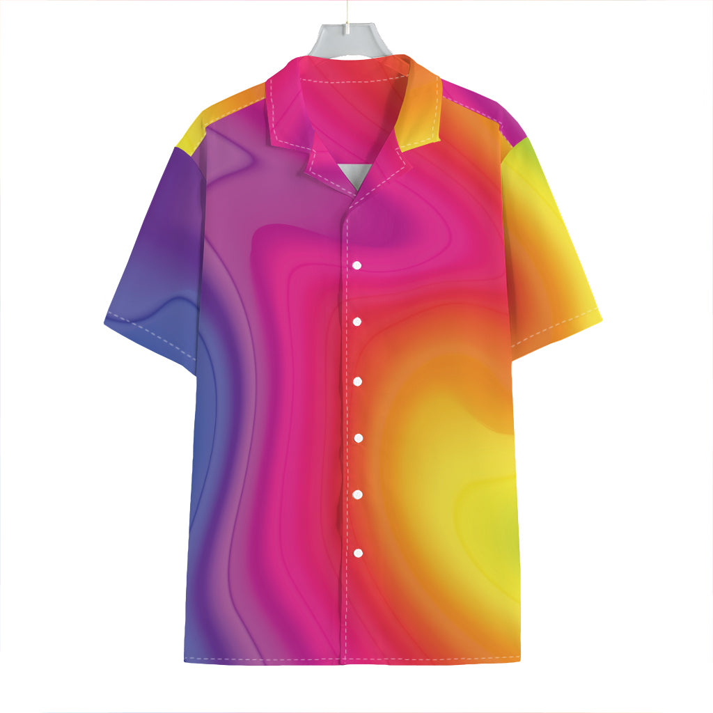 Rainbow Flow Print Hawaiian Shirt
