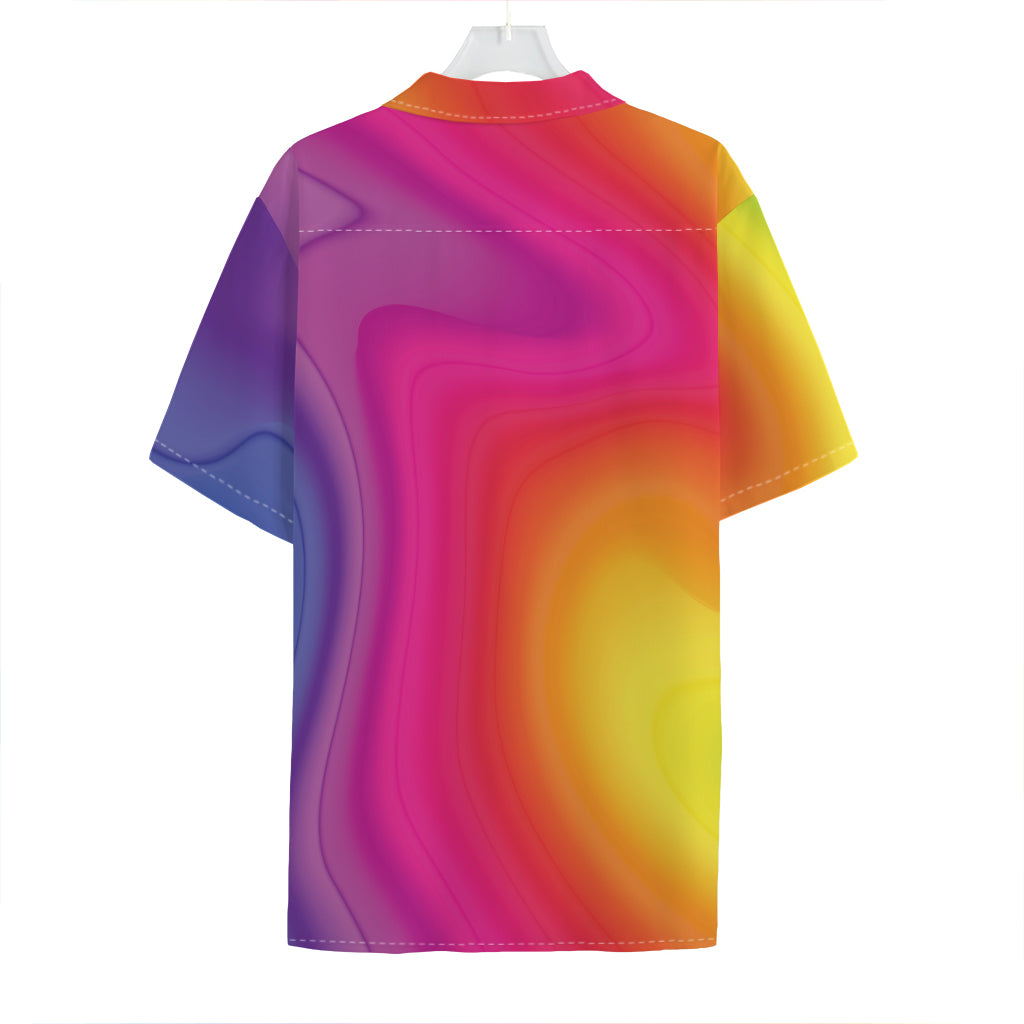 Rainbow Flow Print Hawaiian Shirt
