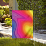 Rainbow Flow Print House Flag