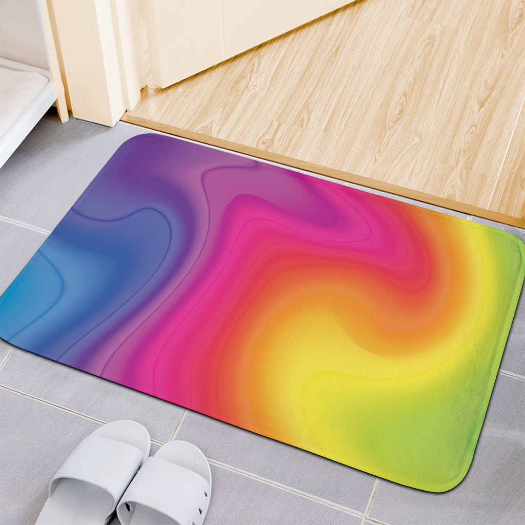 Rainbow Flow Print Indoor Door Mat
