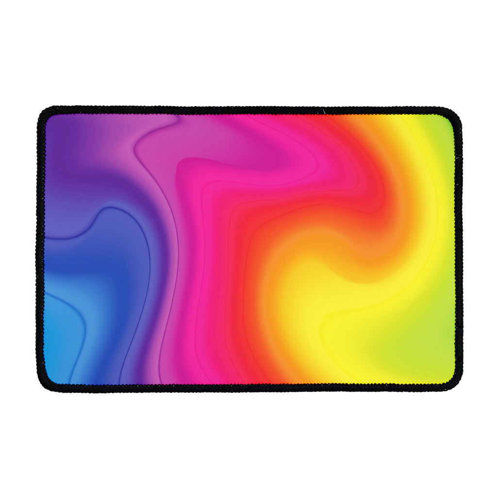 Rainbow Flow Print Kitchen Mat