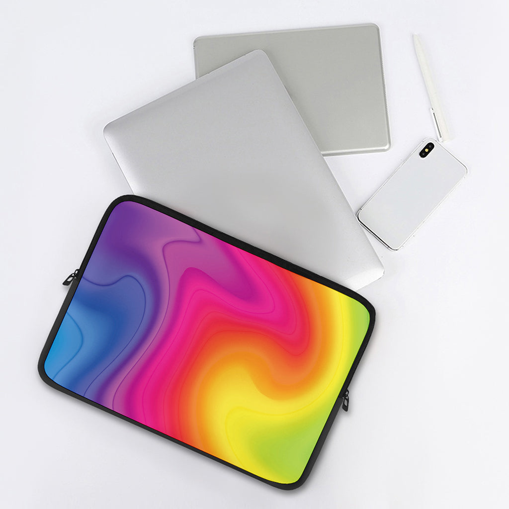 Rainbow Flow Print Laptop Sleeve
