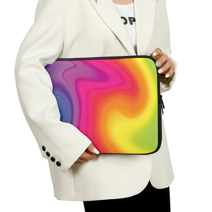 Rainbow Flow Print Laptop Sleeve