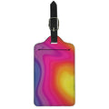 Rainbow Flow Print Luggage Tag