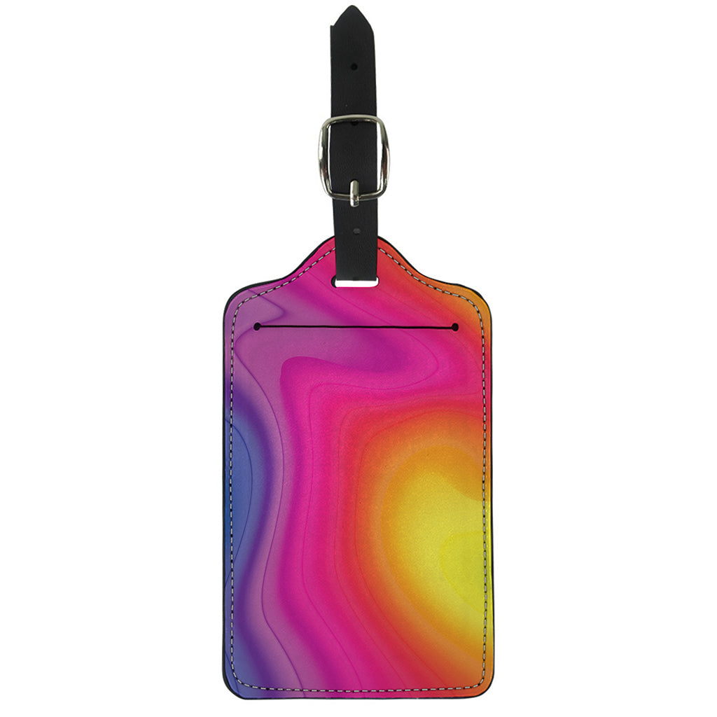 Rainbow Flow Print Luggage Tag
