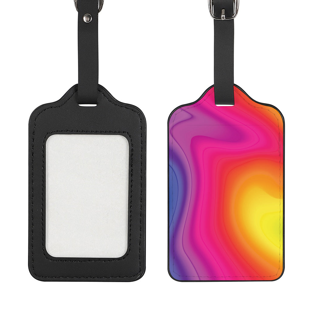 Rainbow Flow Print Luggage Tag