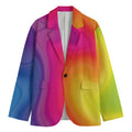 Rainbow Flow Print Men's Blazer