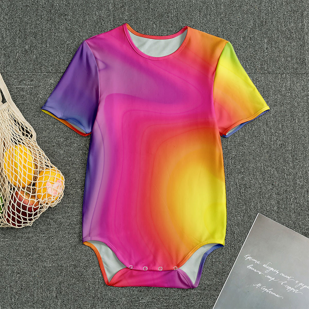 Rainbow Flow Print Men's Bodysuit
