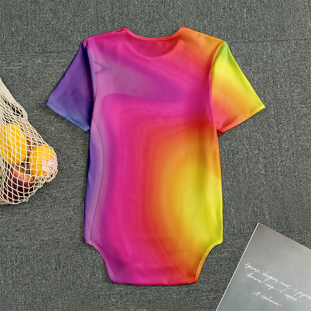Rainbow Flow Print Men's Bodysuit
