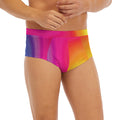 Rainbow Flow Print Men's Briefs