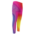 Rainbow Flow Print Men's Compression Pants