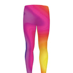 Rainbow Flow Print Men's leggings