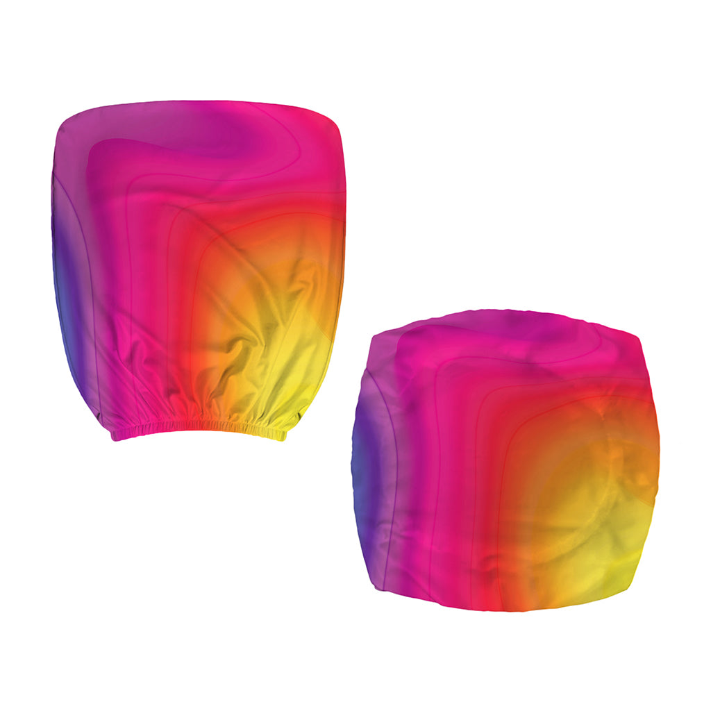 Rainbow Flow Print Office Chair Cover