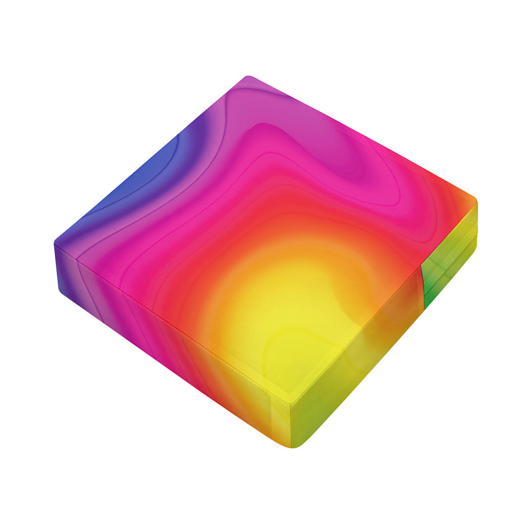 Rainbow Flow Print Outdoor Seat Cushion Cover