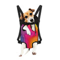 Rainbow Flow Print Pet Carrier Backpack